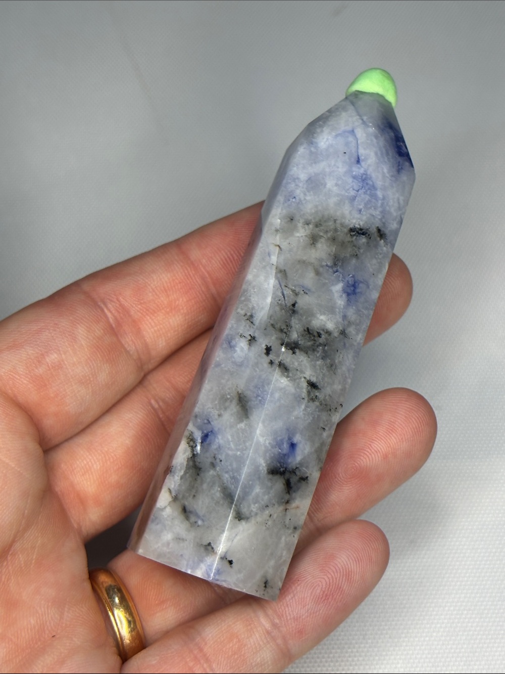 Blue-Gray Sodalite Point Tower